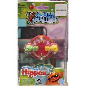 World's Smallest HUNGRY HIPPO Mini Marble Game Toy Miniature